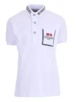 Polo Hashtag 228717 άσπρη - Image 2