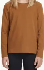 Μπλούζα basic Joyce 2463951 καφέ - Image 3