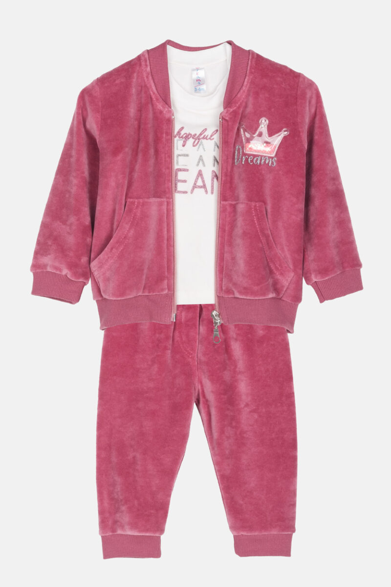 Σετ 3 μτχ. φόρμα Dreams by Joyce 2571002 σομόν