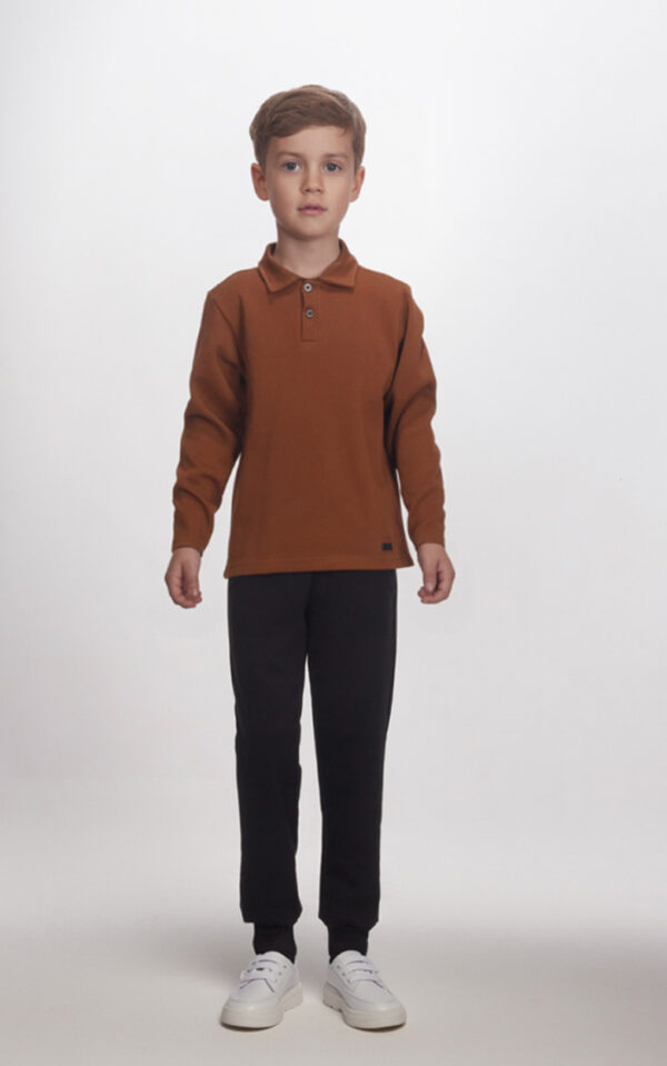 Μπλούζα polo Joyce 2564508 καφέ