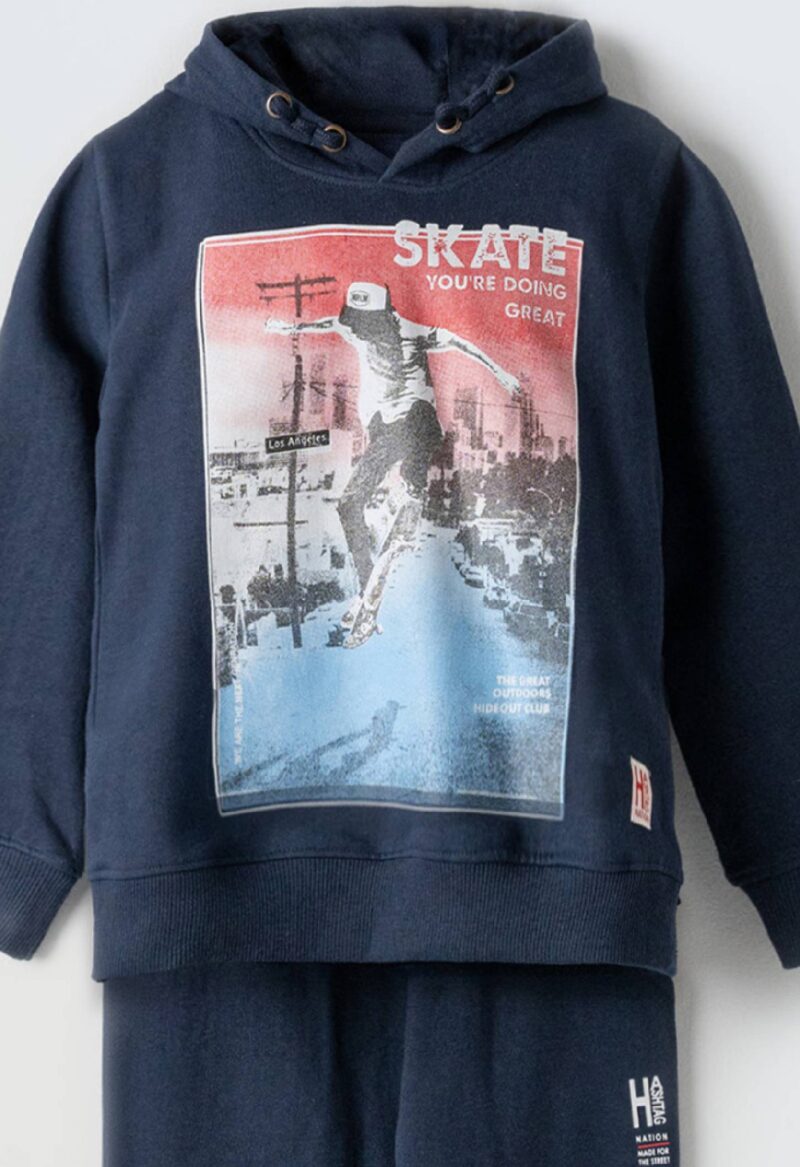 3771-2 Σετ φόρμα Hashtag 243717 navy