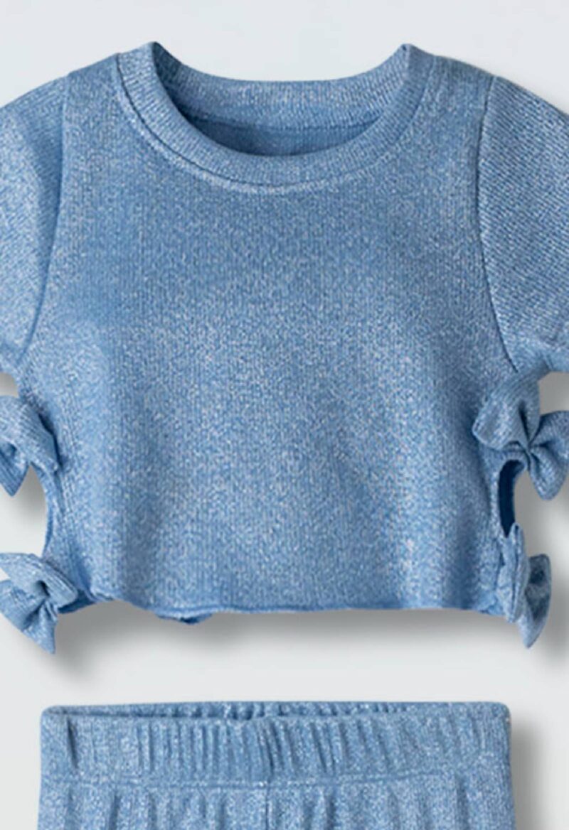 Σετ EBITA 266281 γαλάζιο με ασημοκλωστή