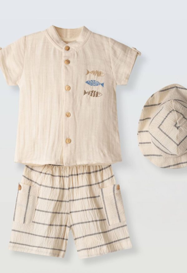 6601 Σετ Hashtag 266601 μπεζ