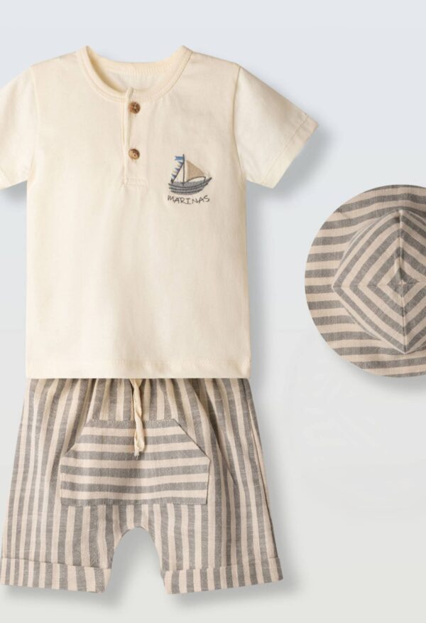 6602-2 Σετ Hashtag 266602 μπεζ