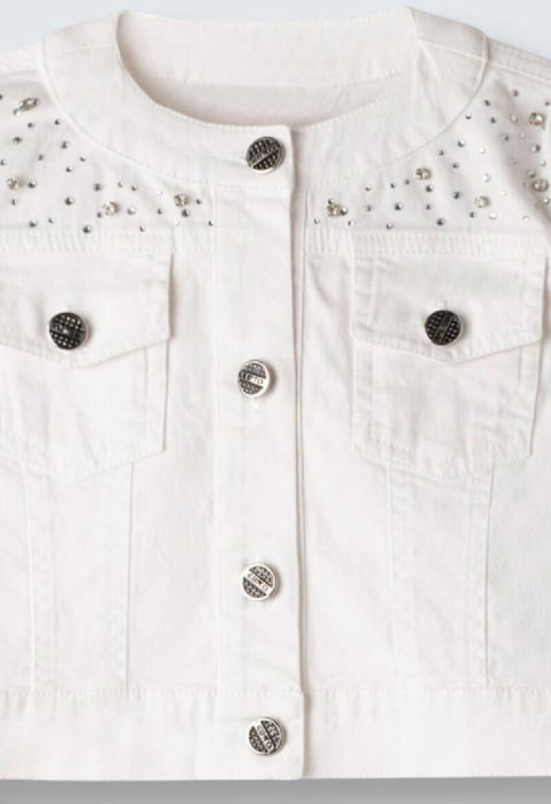 Μπουφάν τζιν EBITA 266026 άσπρο