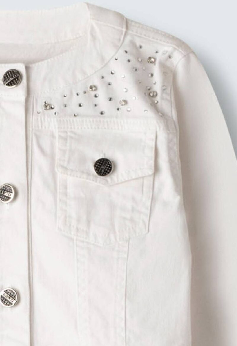 Μπουφάν τζιν EBITA 266026 άσπρο