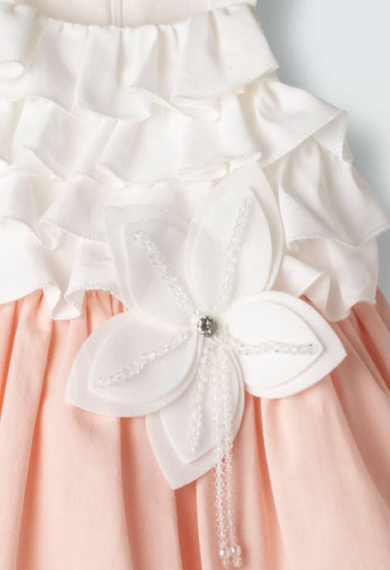 Φόρεμα Ebita 266520 άσπρο-ροζ