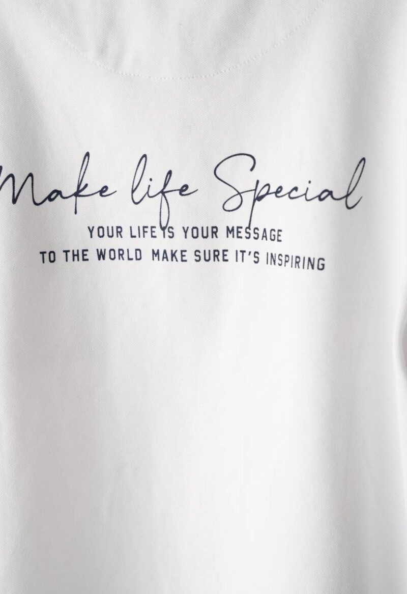 Μπλούζα HASHTAG 266703 άσπρο