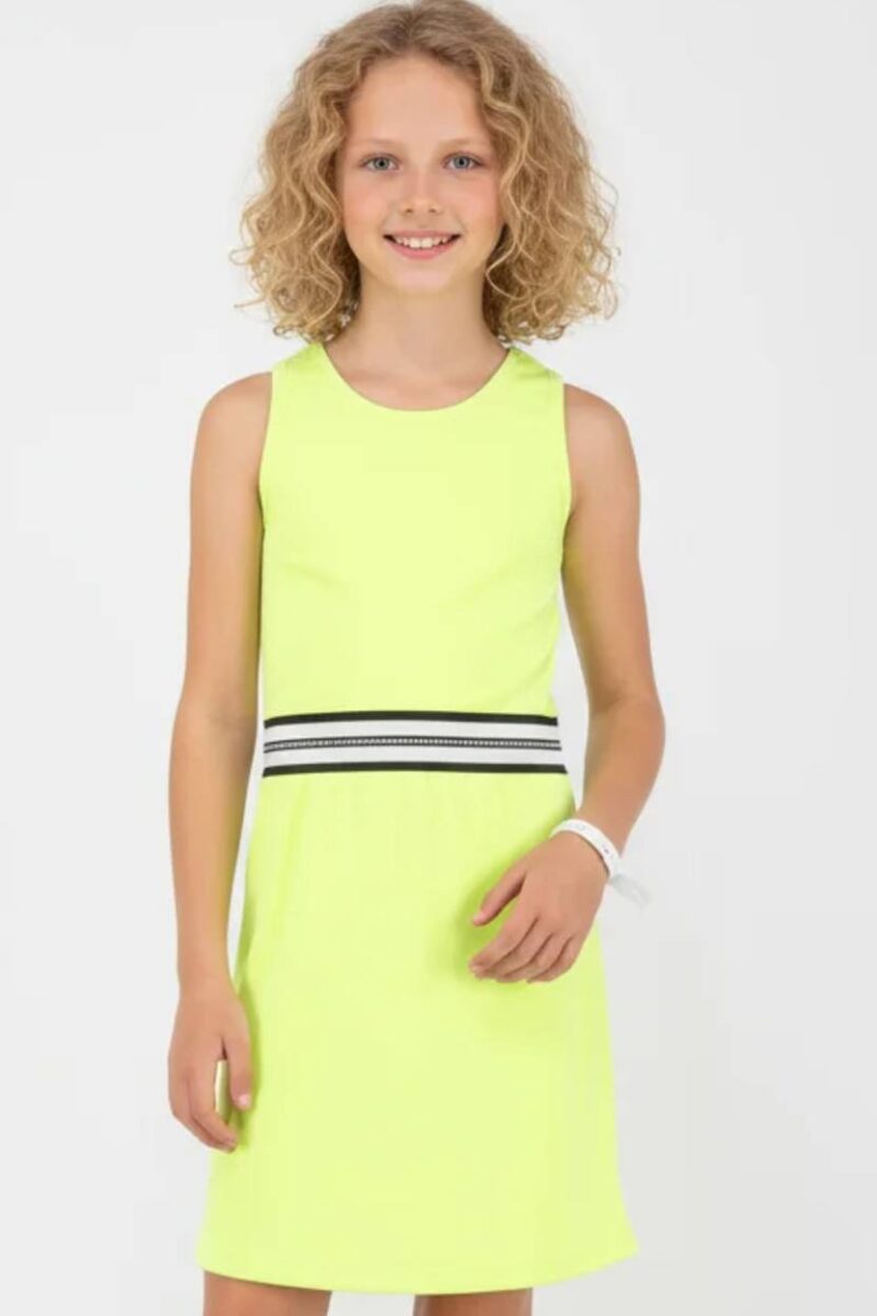 Φόρεμα JOYCE ριπ αμάνικο 2613602 κίτρινο neon