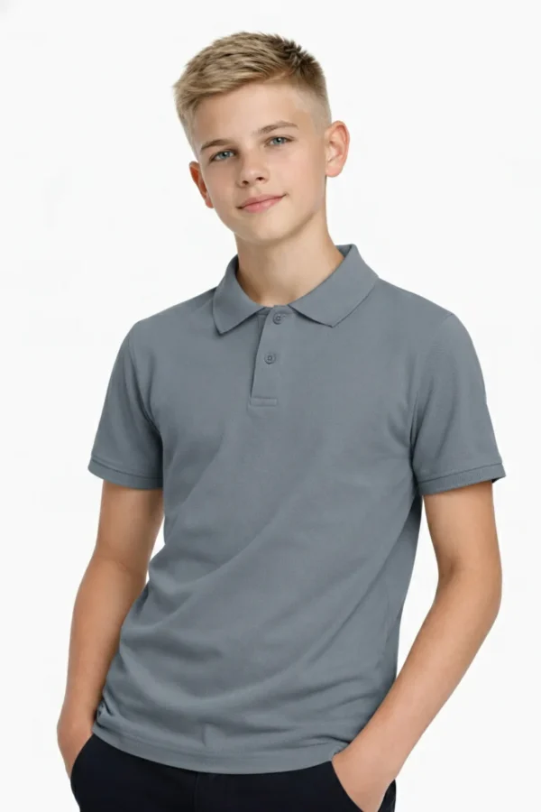 Μπλούζα polo Joyce 2646040 γκρι- μπλε