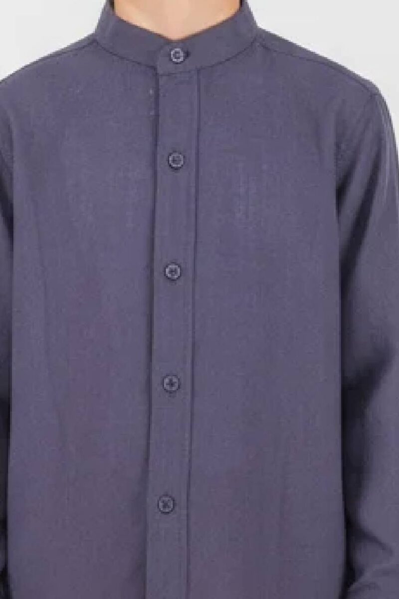 Πουκάμισο mao Joyce 2646503 navy