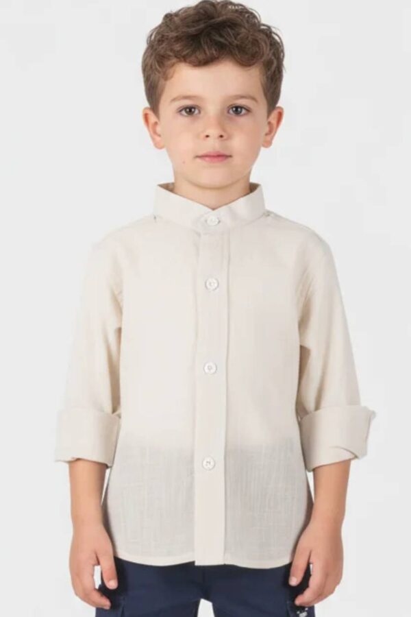 Πουκάμισο mao Joyce 2646503 μπεζ