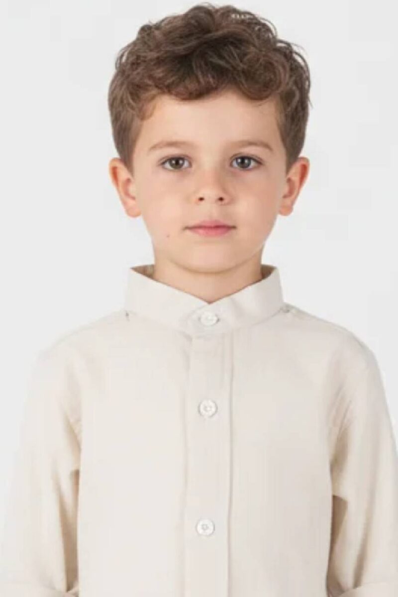 Πουκάμισο mao Joyce 2646503 μπεζ