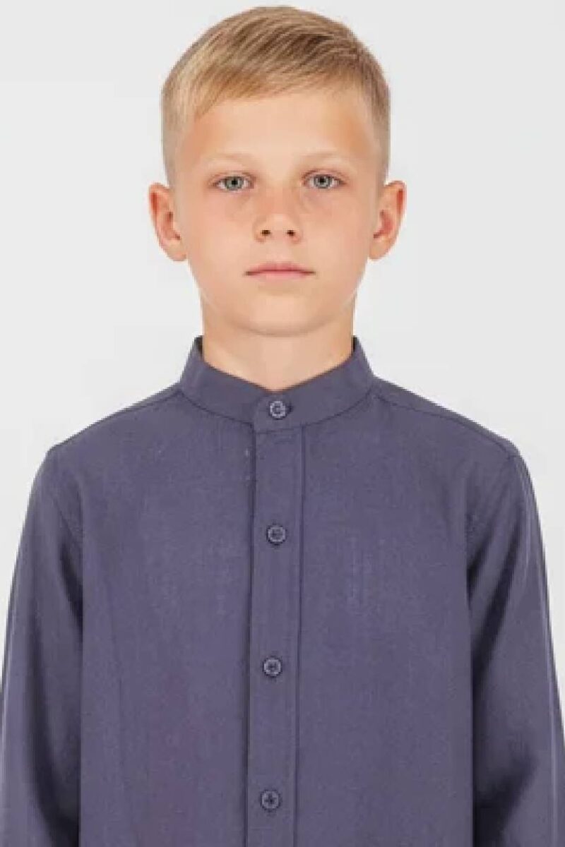 Πουκάμισο mao Joyce 2646503 navy