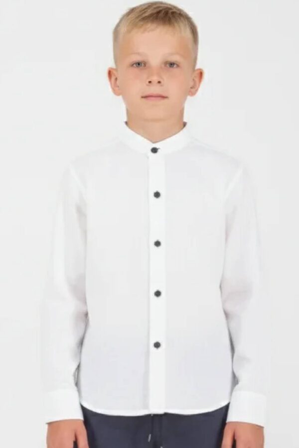 Πουκάμισο mao Joyce 2646503 άσπρο