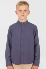 Πουκάμισο mao Joyce 2646503 navy