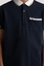 Μπλούζα polo HASHTAG 266719 navy - Image 2