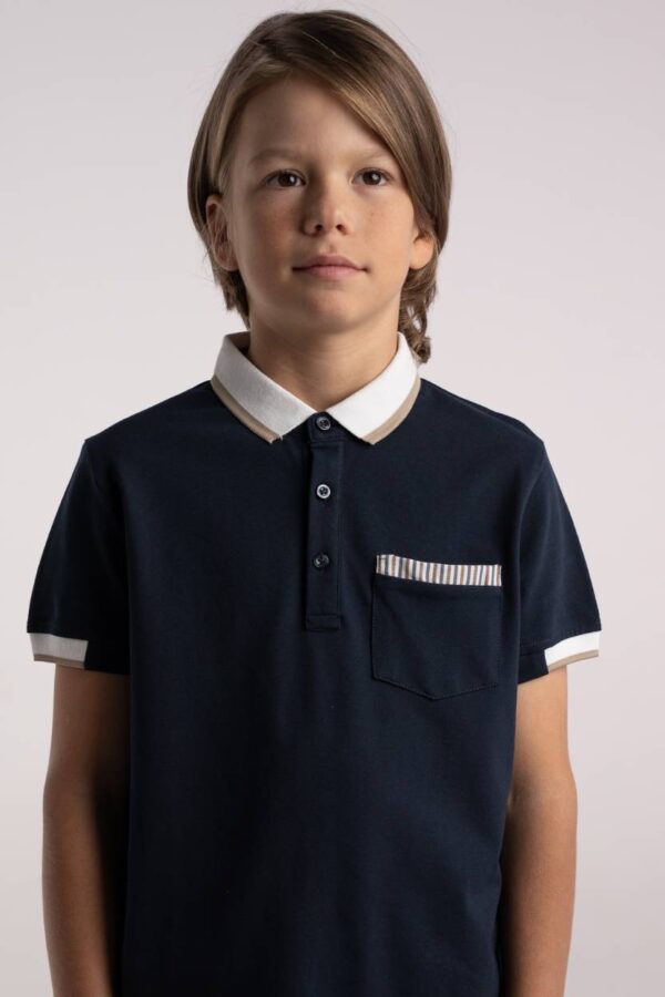 Μπλούζα polo HASHTAG 266719 navy