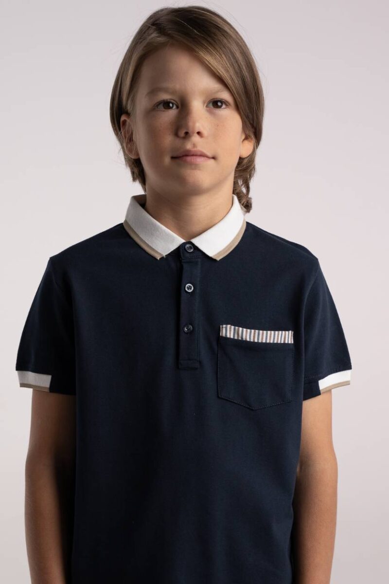 Μπλούζα polo HASHTAG 266719 navy