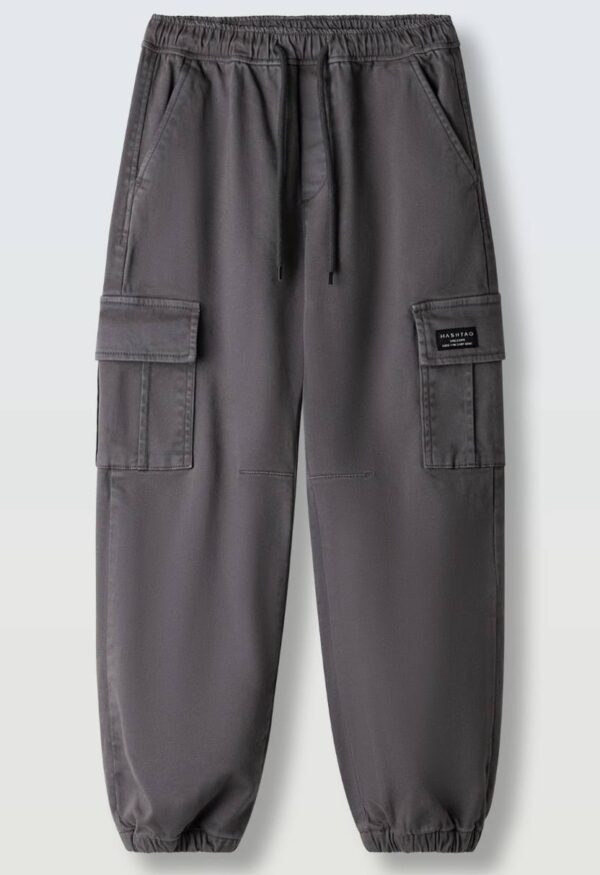 6718-3 Παντελόνι cargo Hashtag 266718 ανθρακί