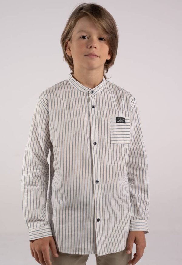 Πουκάμισο  mao Hashtag 266722 άσπρο