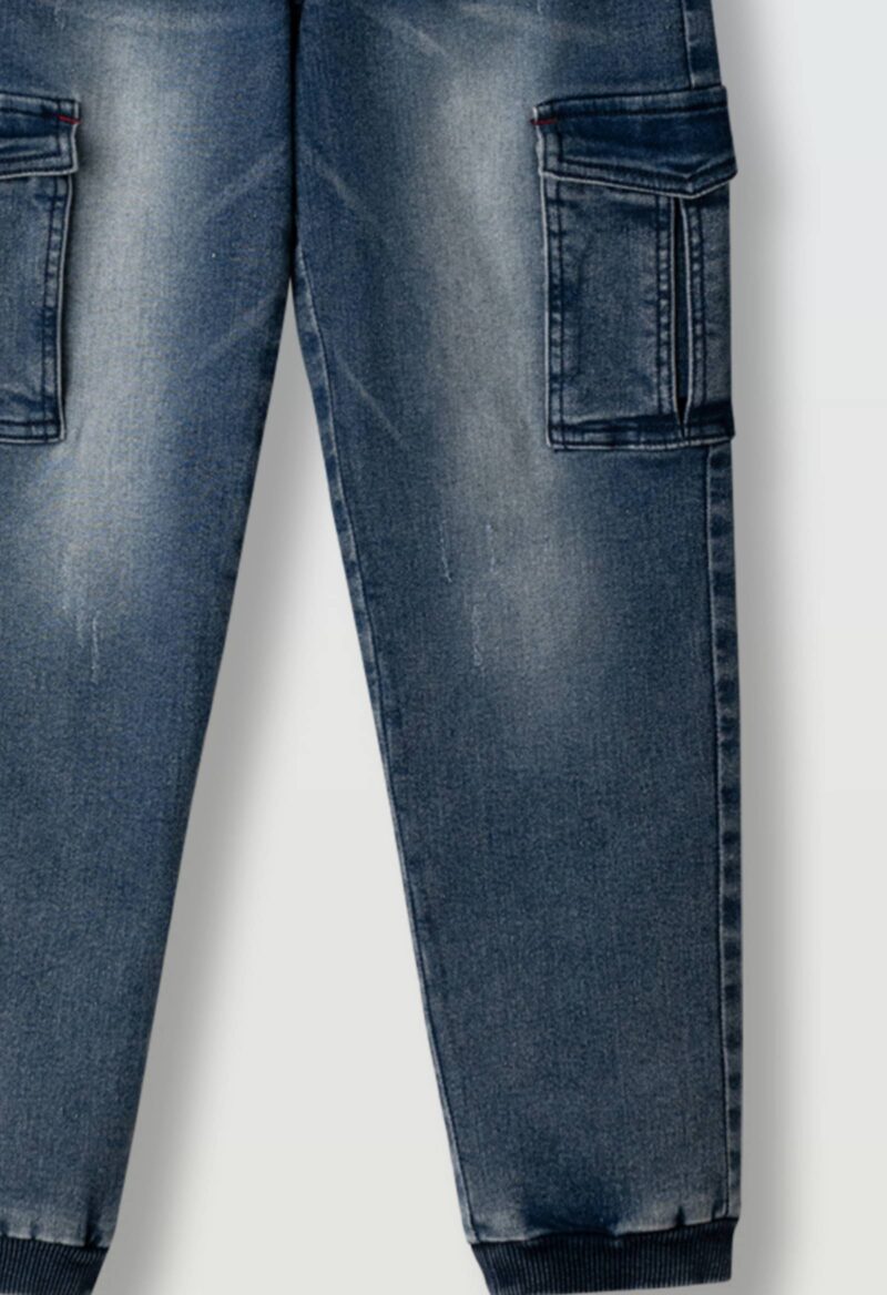 Τζιν παντελόνι cargo Hashtag 266728 μπλε