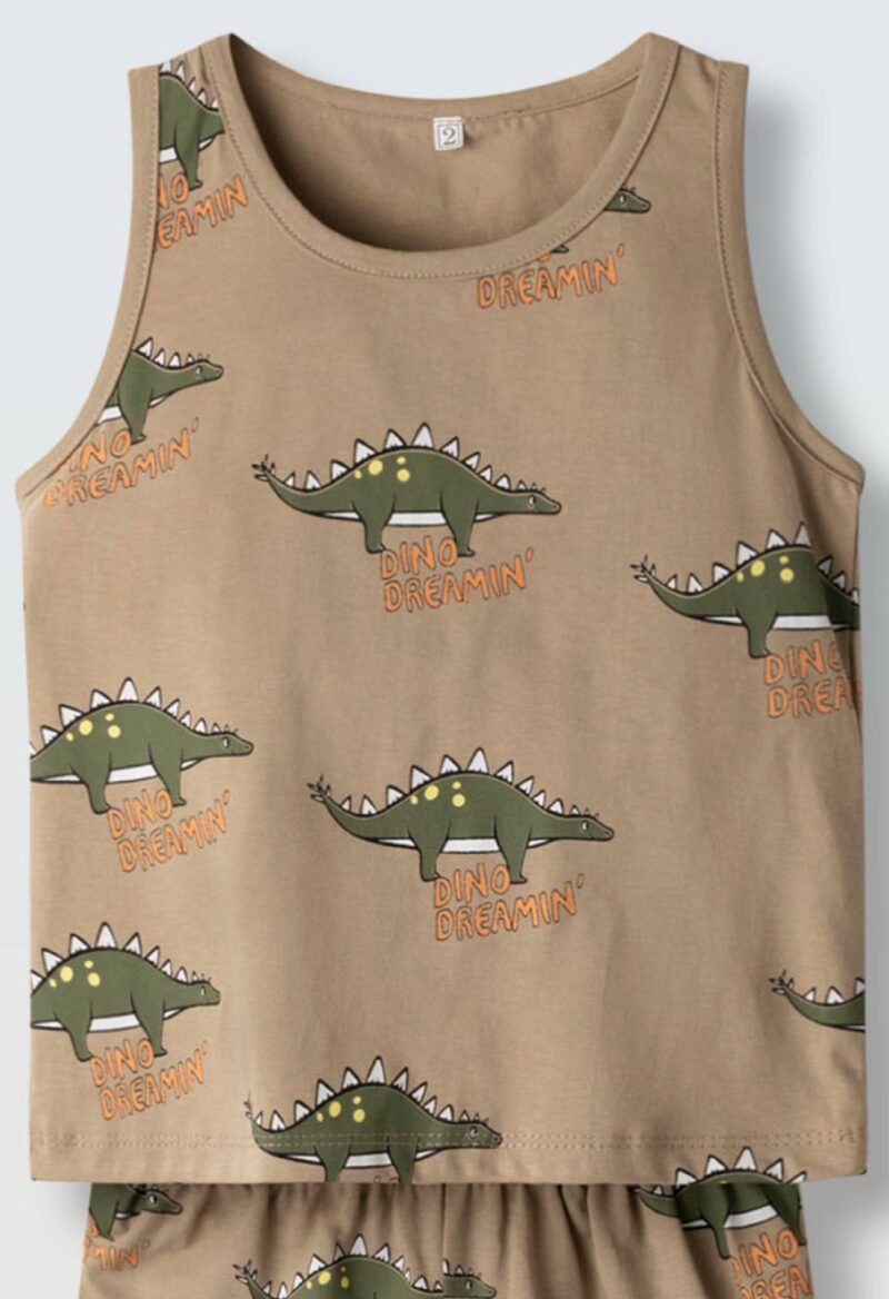 Πιζάμα HASHTAG H-630 καφέ