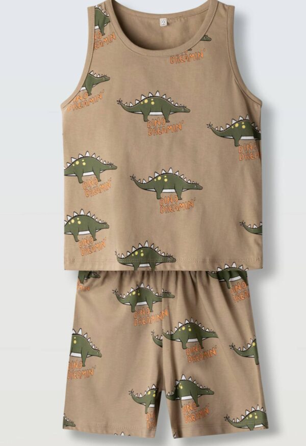 Πιζάμα HASHTAG H-630 καφέ