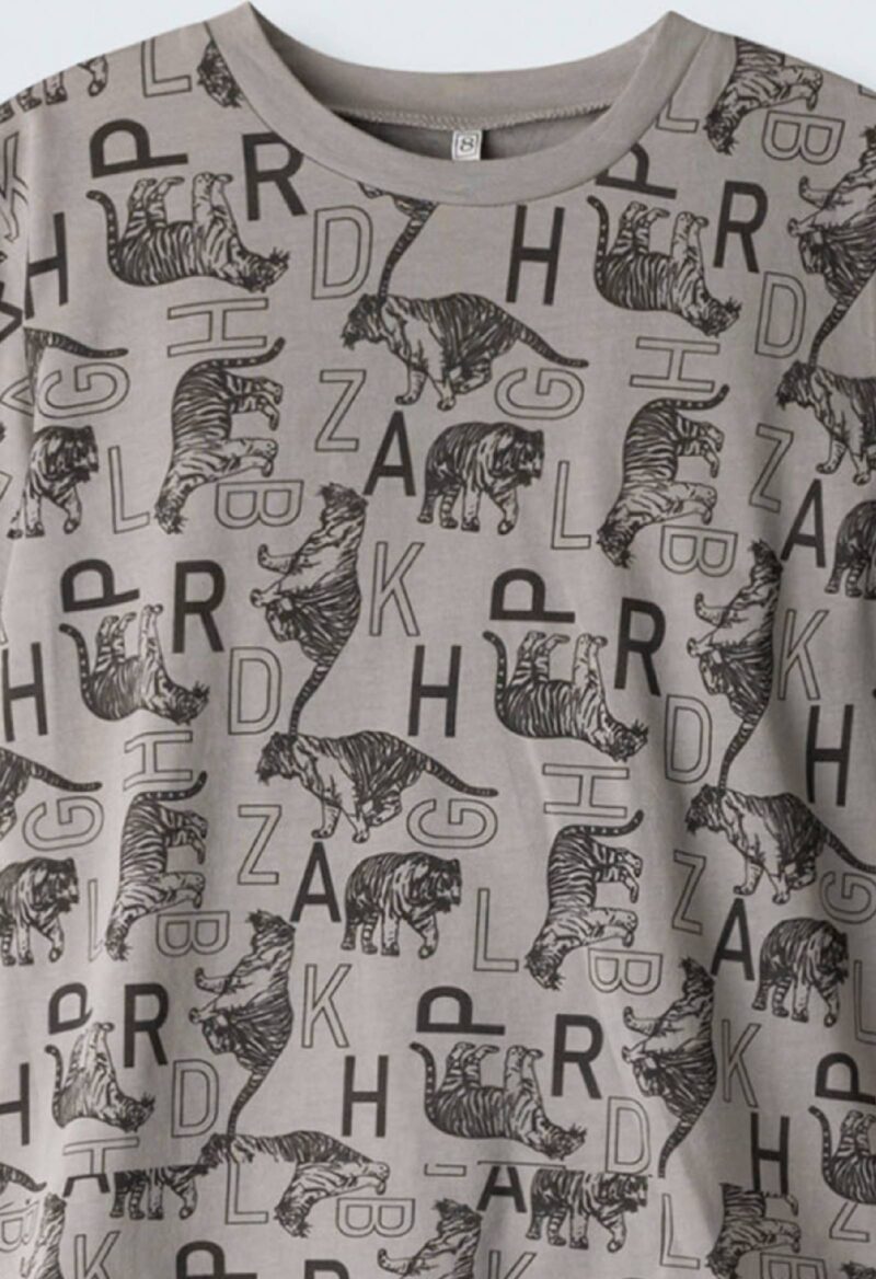 Πιζάμα HASHTAG H-641 γκρι