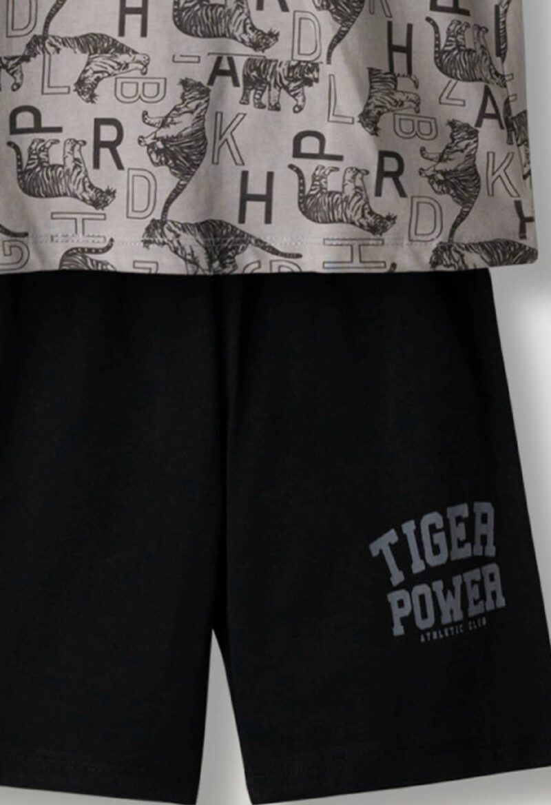 Πιζάμα HASHTAG H-641 γκρι